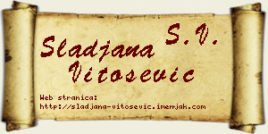 Slađana Vitošević vizit kartica